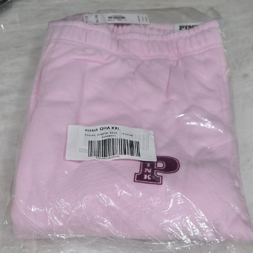 PINK Victoria's Secret Light Pink Womans Campus Pant Joggers